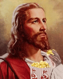 Popcorn Jesus Eating GIF - Popcorn Jesus Eating GIFs