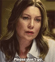 Greys Anatomy Meredith Grey GIF - Greys Anatomy Meredith Grey Please Dont Go GIFs