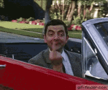 Mr. Bean Says Goodbye! GIF - Mr Bean Middle Finger See Ya Later GIFs
