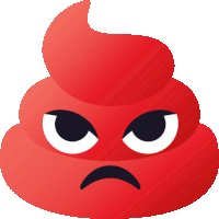 Angry Pile Of Poo Sticker - Angry Pile Of Poo Joypixels Stickers