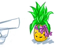 Pineapple Bow GIF - Pineapple Bow Poke GIFs