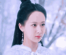 yang zi thinking cute pretty