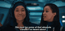 This Must Be Some Of That Absolute Candor Ive Heard About Sonequa Martin Green GIF - This Must Be Some Of That Absolute Candor Ive Heard About Sonequa Martin Green Michael Burnham GIFs