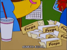 Peeps Easter GIF - Peeps Easter Simpsons GIFs