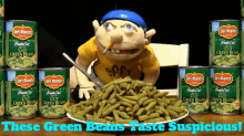 Sml Jeffy GIF - Sml Jeffy These Green Beans Taste Suspicious GIFs