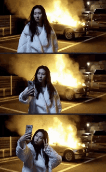 Car Fire GIF - Car Fire Selfie GIFs