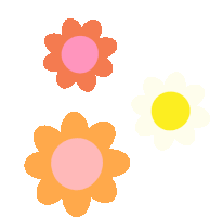 Animated Flower Sticker - Animated Flower Floral Stickers