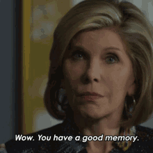 wow you have a good memory diane lockhart the good fight impressive