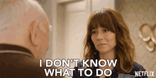I Dont Know What To Do Judy Hale GIF - I Dont Know What To Do Judy Hale Linda Cardellini GIFs
