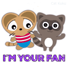 Cat Kuku Fan GIF - Cat Kuku Fan Friends GIFs