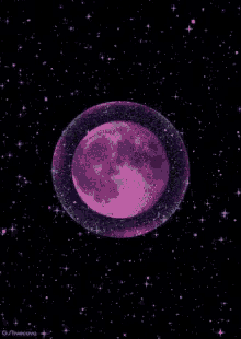 Arsthetic Purple Planet GIF - Arsthetic Purple Planet Moon GIFs