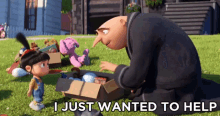 I Just Wanted To Help GIF - Despicable Me Gru Agnes GIFs