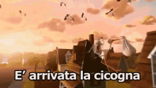 Cicogna Bimbo Bambino Nato Nuovo Arrivato GIF - Stork Baby Born GIFs