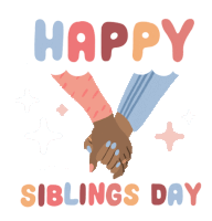 Happy Siblings Day Brother Sticker - Happy Siblings Day Siblings Brother Stickers