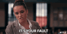 Its Your Fault Harlan Drum GIF - Its Your Fault Harlan Drum Cece Matney GIFs