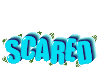 Scared Terrified Sticker - Scared Terrified Afraid Stickers