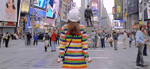 Glee Rachel Berry GIF - Glee Rachel Berry Times Square GIFs