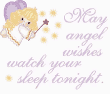 Angel Wishes GIF - Angel Wishes Watch Your Sleep GIFs