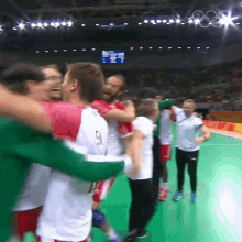 Hug Olympics GIF - Hug Olympics Celebrate GIFs
