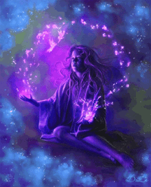 purple light fairy magic sparkle