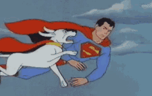Silly Super-dog - Silly GIF - Silly Super Dog Super Man GIFs