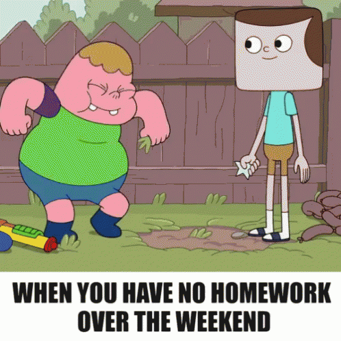 No Homework Weekend GIF - No Homework Weekend Excited GIFs