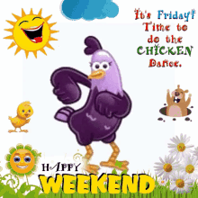 Friday Dance Happy Weekend GIF - Friday Dance Happy Weekend Chicken GIFs