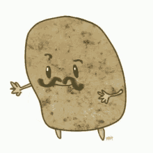 mustache potato