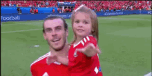 Gareth Bale GIF - Gareth Bale Daughter Appear GIFs