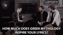 How Much Does Greek Mythology Inspire Your Lyrics Inspiration GIF - How Much Does Greek Mythology Inspire Your Lyrics Your Lyrics Greek Mythology GIFs
