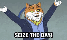 Seize Today GIF - Seize Today Cartoon GIFs