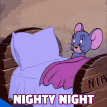 nighty night tom and jerry bedtime goodnight nibbles