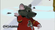 Florida Panthers Rat Trick Spin GIF - Fox Sports Florida Panthers Rat Trick Spin Mascot GIFs