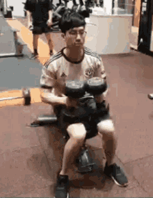 Dumbbell Press Exercise GIF - Dumbbell Press Exercise Workout GIFs