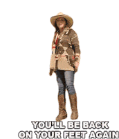 Youll Be Back On Your Feet Again Reba Mcentire Sticker - Youll Be Back On Your Feet Again Reba Mcentire Somehow You Do Song Stickers