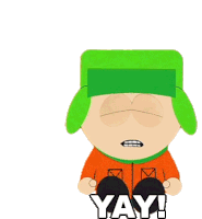 Yay Kyle Broflovski Sticker - Yay Kyle Broflovski South Park Stickers