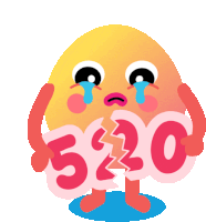 Dough Boy Cries While Holding A Broken 520 Sticker - Holiday Timefor Dough Boy Cute Adorable Stickers