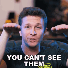You Cant See Them Wren Weichman GIF - You Cant See Them Wren Weichman Corridor Crew GIFs