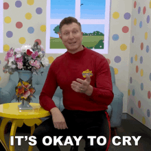 Its Okay To Cry Simon Pryce GIF - Its Okay To Cry Simon Pryce The Wiggles GIFs