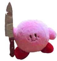 Kirby Knife Sticker - Kirby Knife Stickers