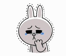 cony bunny sad cry tears