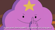 Adventure Time Lumpy Space Princess GIF - Adventure Time Lumpy Space Princess If You Want These Lumps GIFs