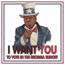 i want you i want you to vote in the georgia runoff georgia runoff georgia runoff