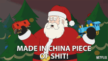 Made In China Piece Of Shit Santa Claus GIF - Made In China Piece Of Shit Santa Claus Tom Kenny GIFs