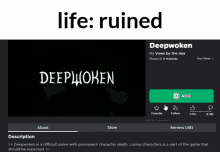 Deepwoken Dw GIF - Deepwoken Dw Life Ruined GIFs