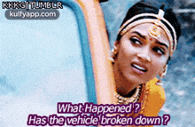 Kkkg|Tumblrwhat Happened?Has The Vehicle Broken Down?.Gif GIF - Kkkg|Tumblrwhat Happened?Has The Vehicle Broken Down? Dalia Mogahed Face GIFs