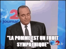 Jacques Chirac Pomme GIF - Jacques Chirac Pomme Sympathique GIFs