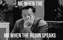 Me When The Robin Speaks Sleep GIF - Me When The Robin Speaks Robin Sleep GIFs