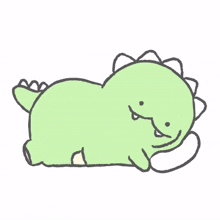 dinosaur cute animal green lazy