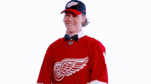 Detroit Red Wings Moritz Seider GIF - Detroit Red Wings Moritz Seider Nhl Draft GIFs